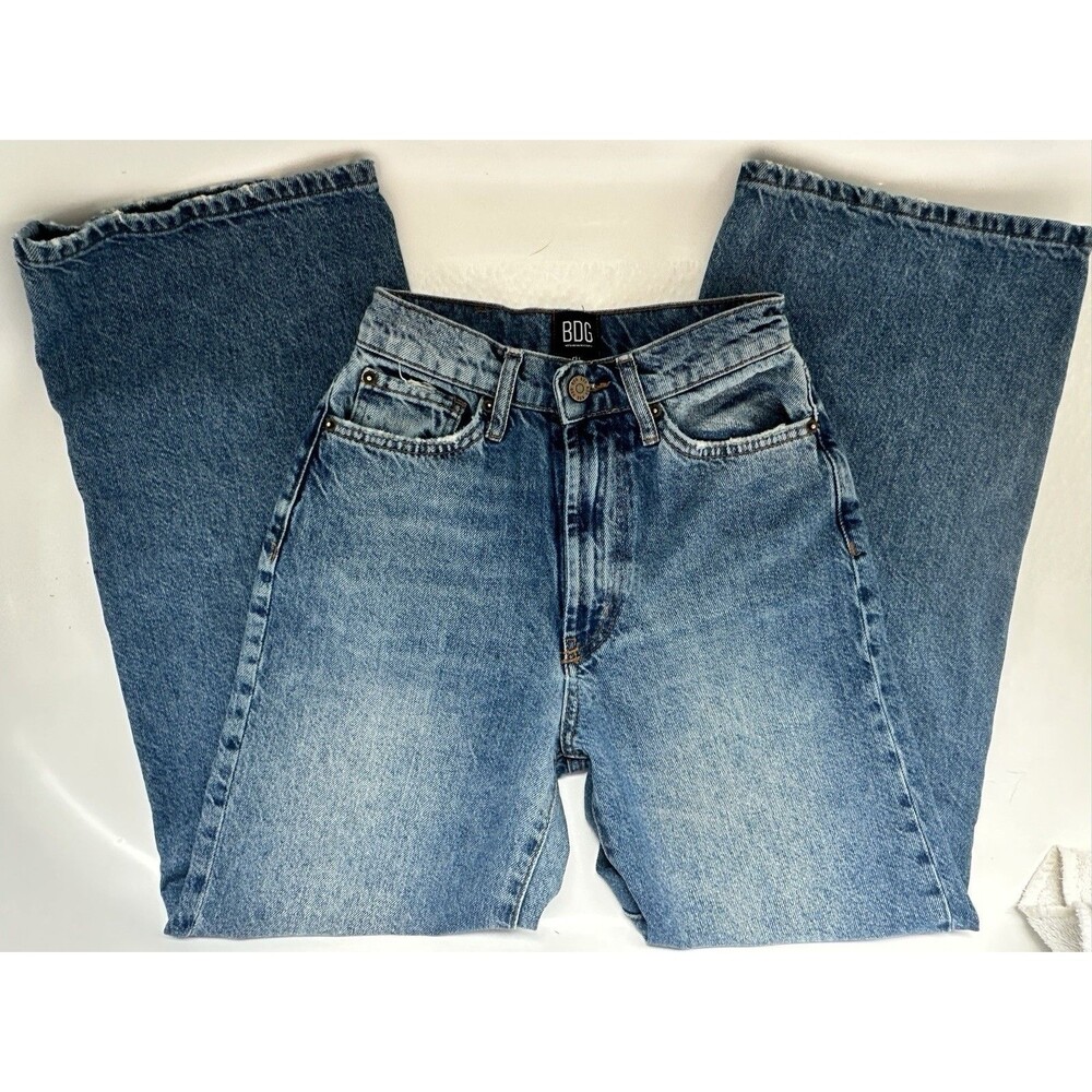 BDG Urban Outfitters Jeans Womens 25 Blue High Rise Straight Leg Denim Classic